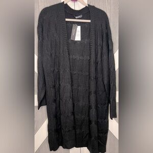 B13.11 NWT Zanzea Open Long Cardigan/Duster Black XXL